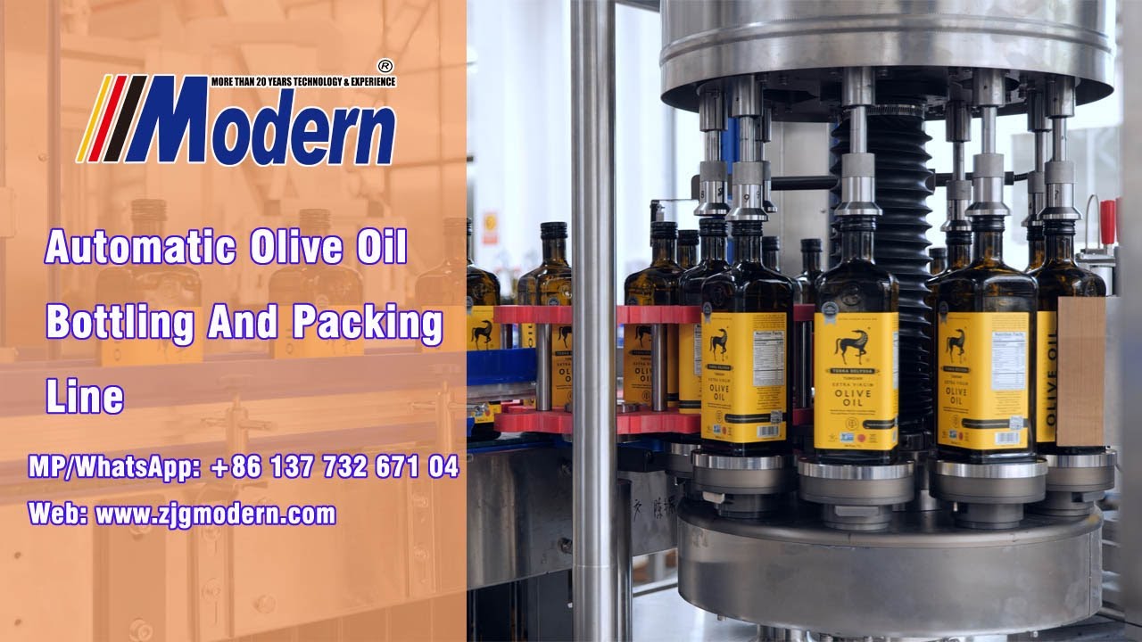 TERRA DELYSSA Automatic olive oil bottling packing line