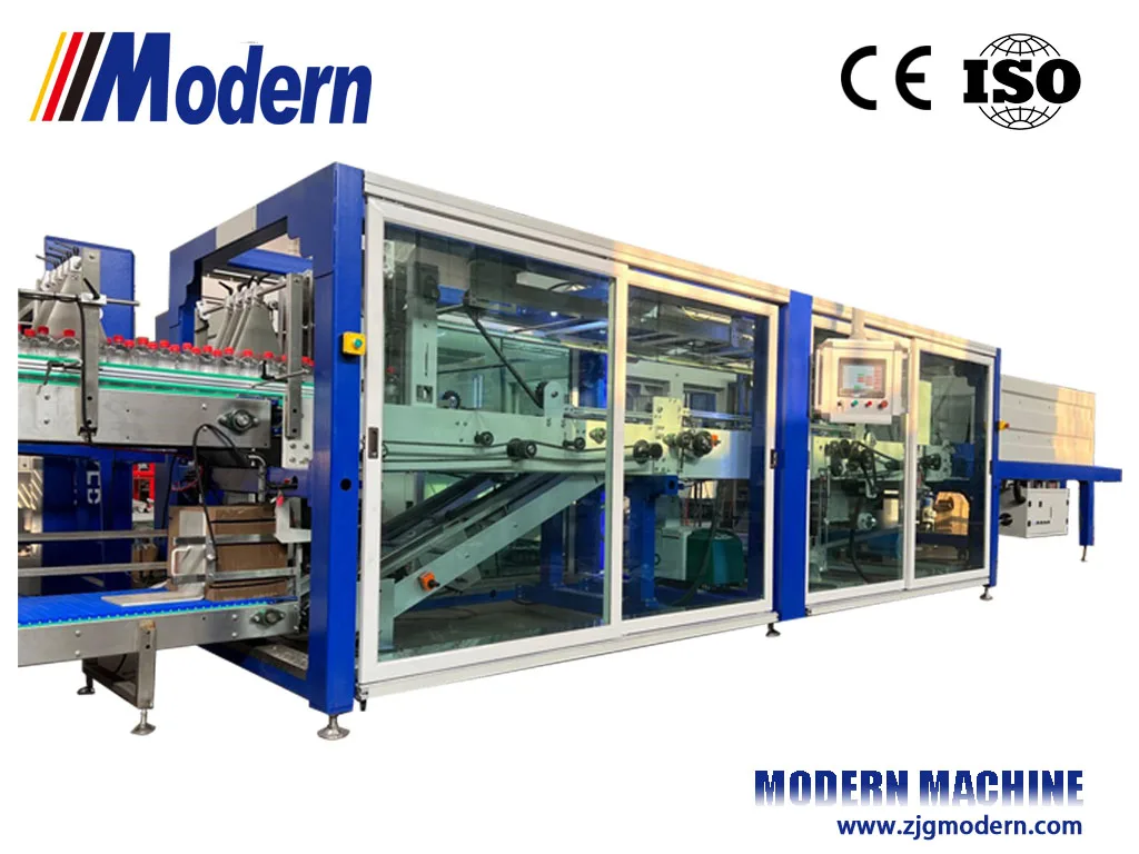 Combined Half Tray Cardboard Shrink Wrap Packaging Machine view 5